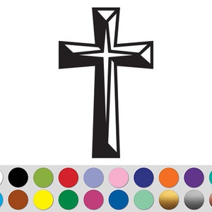 Cross Celtic Faith Chain Link Tattoo Jesus Christian bumper sticker decal