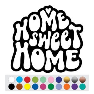 Vinyl Sticker Decal Home Sweet DIY Custom Sign