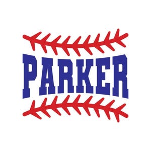 Vinyl Sticker Decal Baseball Lace Ball Player Sport Name Custom Sign