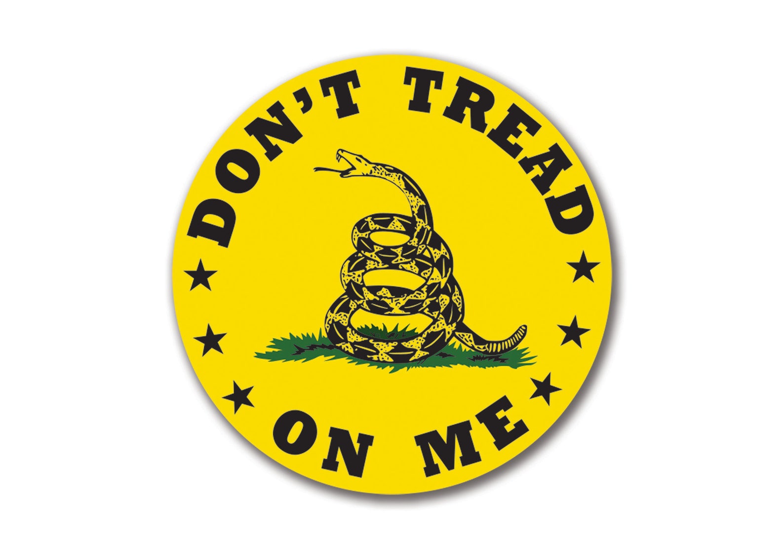Gadsden Flag Round Don't Tread On Me American Freedom | Etsy