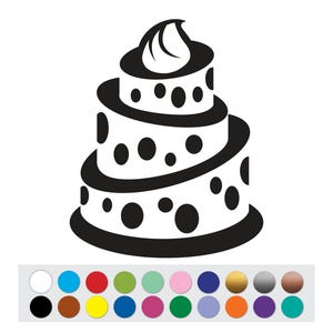 Vinyl Sticker Decal Cake Birthday Sweet Anniversary DIY Sign
