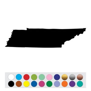 Vinyl Sticker Decal Tennessee State Map Gift DIY Sign