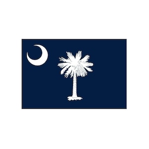 Vinyl Sticker Decal South Carolina Flag State American DIY Sign
