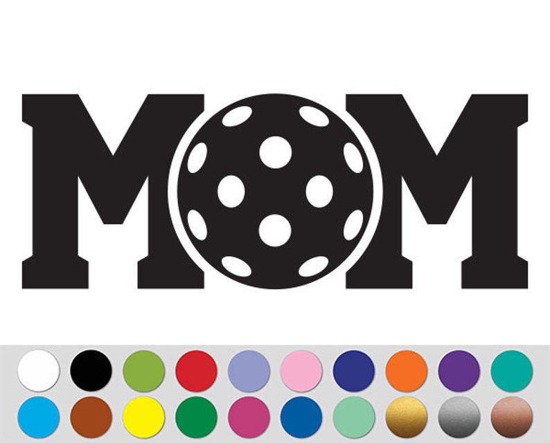 Pickleball Ball Mom Sport Sign Bumper Sticker Decal Etsy