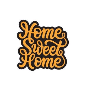 Vinyl Sticker Decal Home Sweet Home Quote DIY Sign