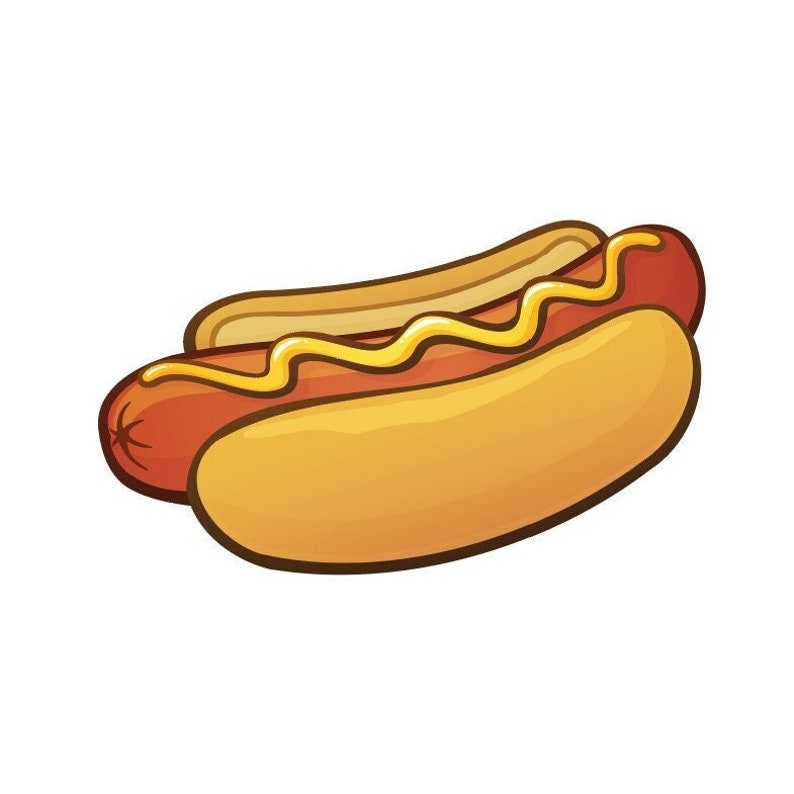 Hot Dog Fast Bun Mustard Meat Food Sign Banner Sticker Decal - Etsy