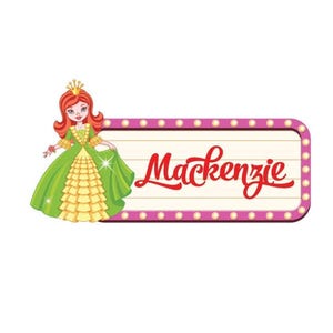 Vinyl Sticker Decal Custom Princess Name Girl Text DIY Sign