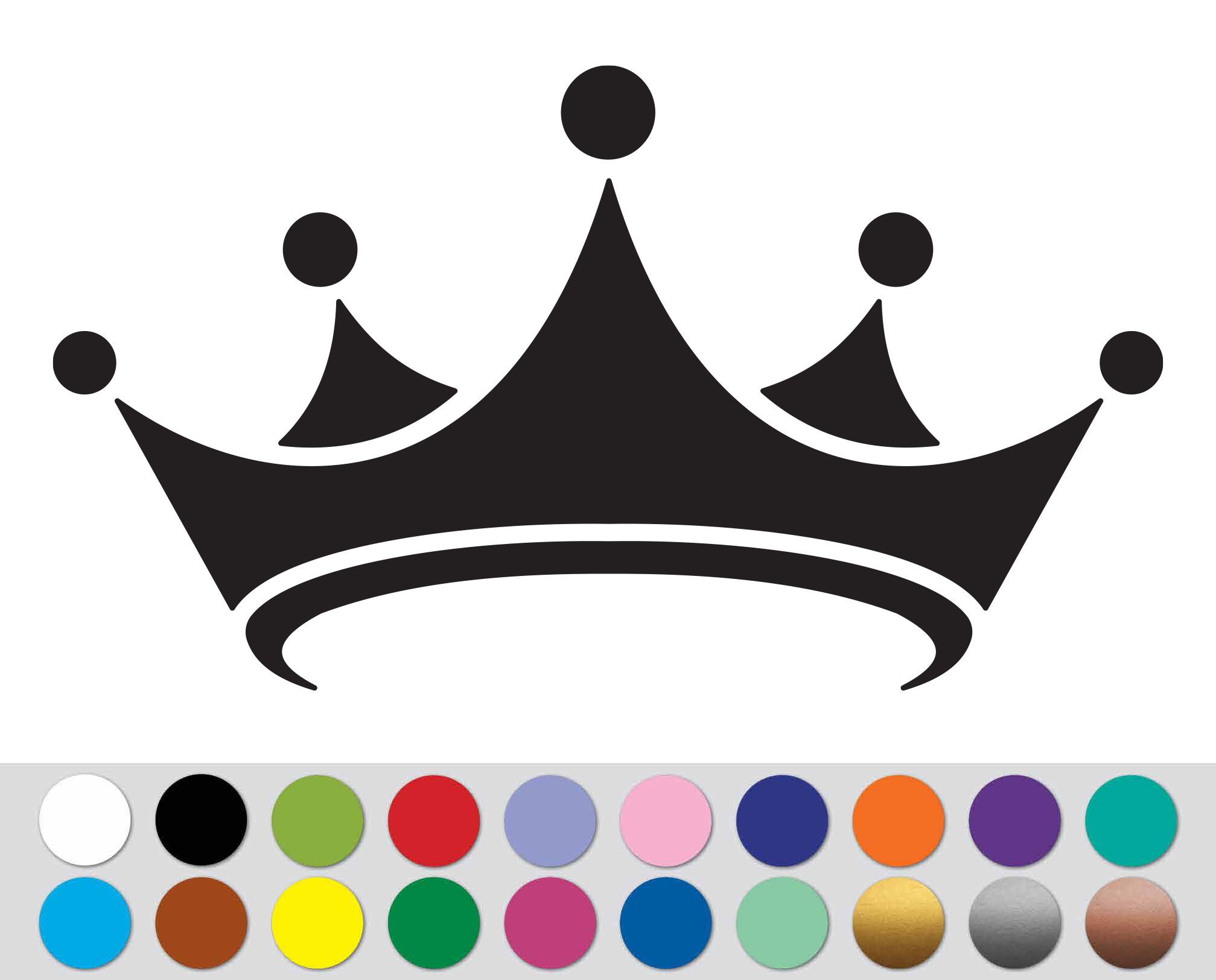 King Crown Decal for Helmets, Cars Windows Decal 