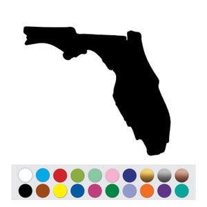Vinyl Sticker Decal Florida State Map DIY Sign