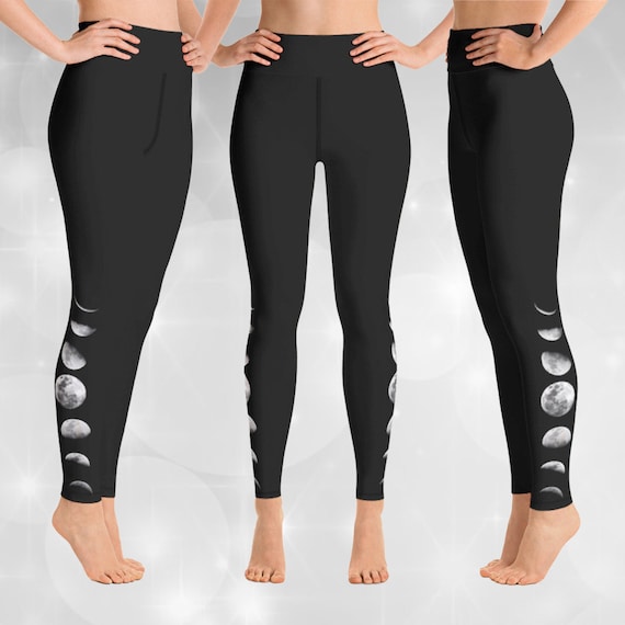 moon phase yoga leggings