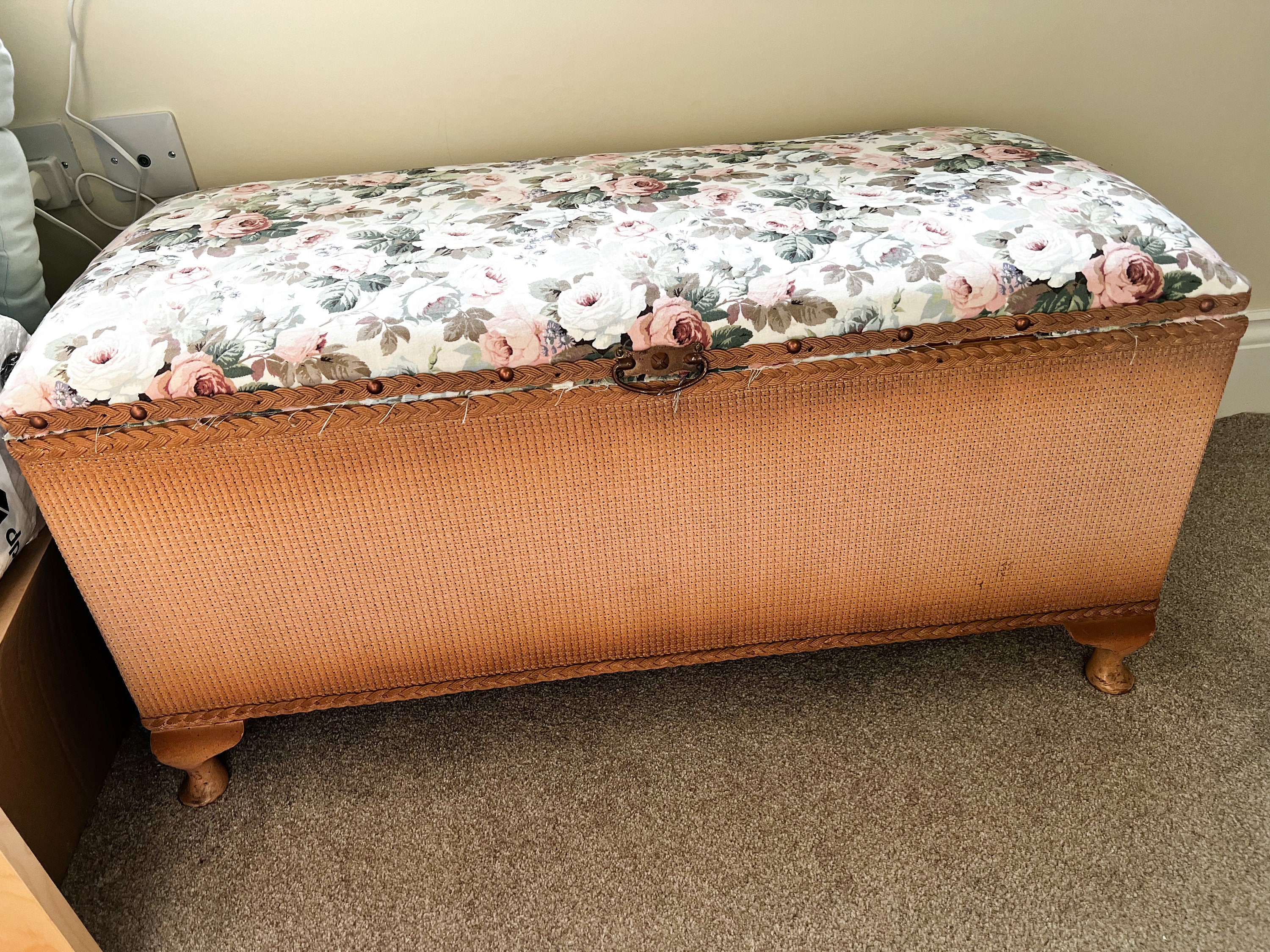 Lloyd loom ottoman blanket box outlet