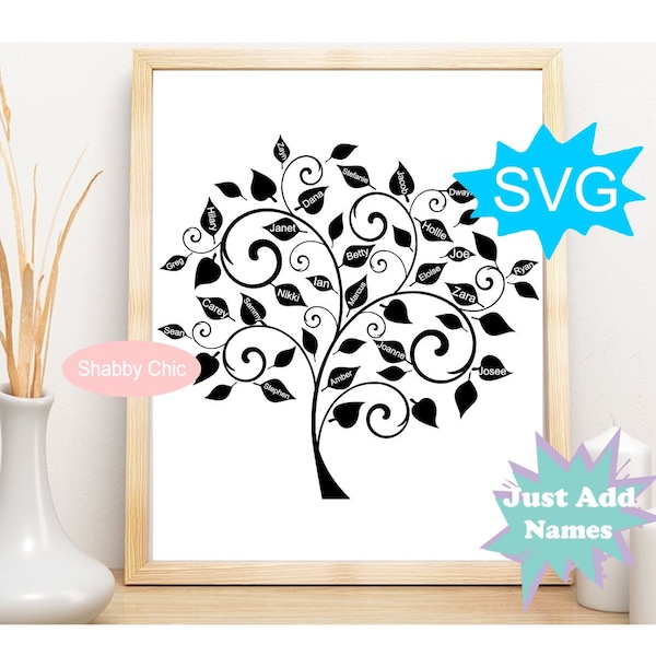 Family Tree SVG, Family Tree PNG, Family Tree, Family Tree Svg Cricut, Family Tree Svg File, Svg Family Tree,  Family Tree Sublimation