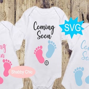 Baby Ankündigung Svg, Coming Soon Svg, Baby Reveal Svg, Gender Reveal Svg, Schwangerschaft Ankündigung, Baby Reveal