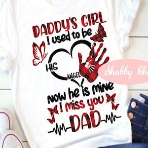 Memoriale papà Svg, Papà Ragazza Svg, Memorial Svg per camicie, Memorial Svg, Padre Figlia Svg, Padre Memorial Svg, Memorial Svg Per papà