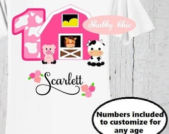 Farm Girl Birthday SVG, Farm Girl,Farm Party,Farm Animals,Farm Birthday Shirt,Farm Birthday Svg,Cricut,Silhouette Cut File Pink Farmgirl svg