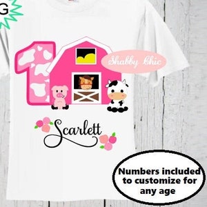 Farm Girl Birthday SVG, Farm Girl, Farm Party, Farm Animals, Farm Birthday Shirt,Farm Birthday Svg,Cricut,Silhouette Cut File Pink Farmgirl svg