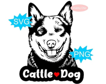 Cattle Dog Svg, Blue Heeler Svg, Australian Blue Heeler Svg, Blue Heeler Png, Australian Blue Heeler Png, Australian Cattle Dog Svg