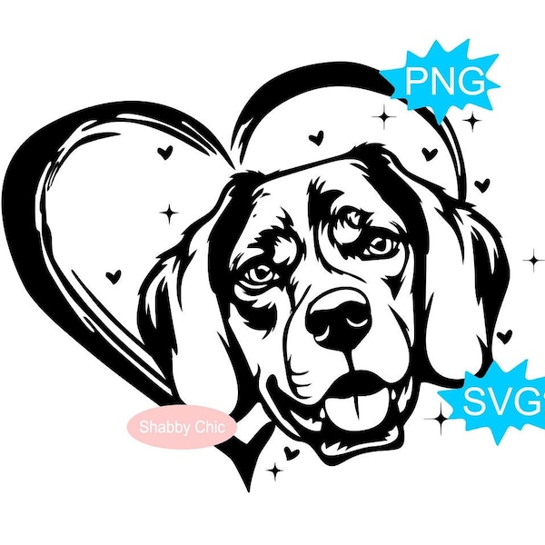 Beagle Svg, Beagle Png, Beagle Sublimation Png, Beagle Heart Svg Beagle Heart Png, Beagle Clipart, Beagle Cut File, Beagles Svg, Hound Svg