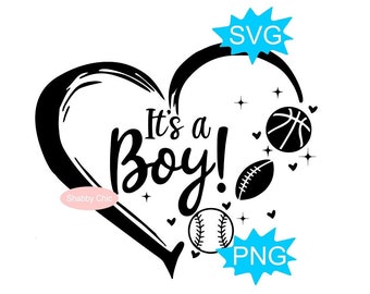 Es un niño svg, sports baby shower svg, baby shower shirt svg, baby shower sports theme, sports baby shower png, baby announcement svg