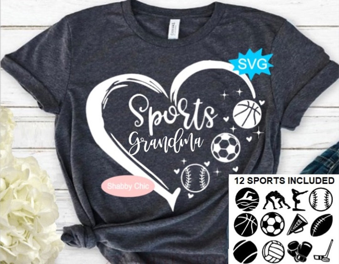 Sports Grandma Svg, 32 Sports Included, Sports Svg, Sports Shirt Svg ...