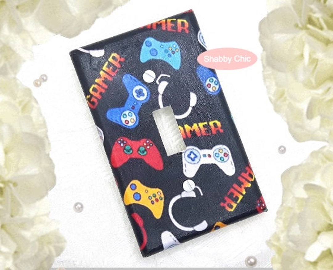 Video Game Light Switch Cover Video Game Decor Video Game Etsy