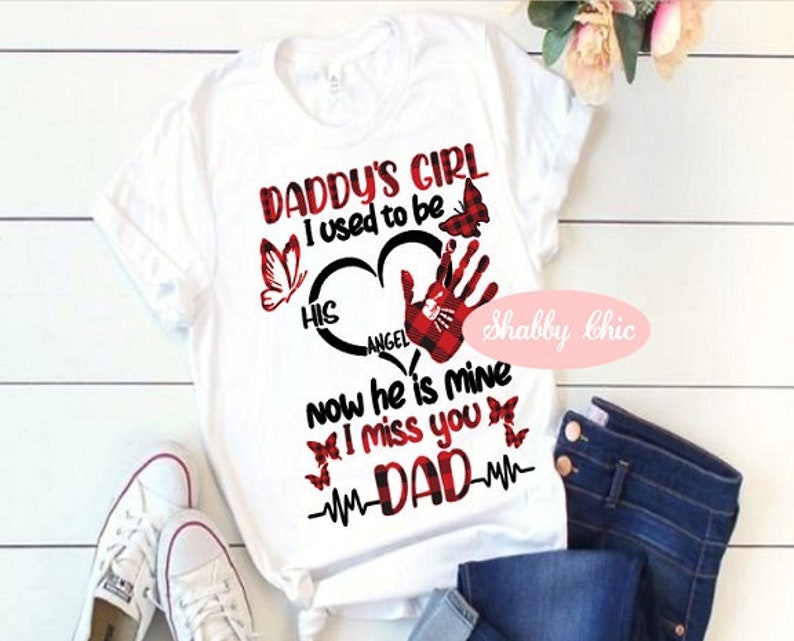 Download Daddys Little Girl PNG SVG Dad Father Daughter Memorial Shirt | Etsy