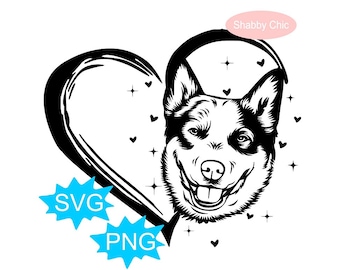 Blue Heeler Svg, Australian Blue Heeler Svg, Blue Heeler Png, Australian Blue Heeler Png, Australian Cattle Dog Svg, Herding Svg