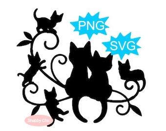 Cats Svg, Cats Png, Cat Svg Files, Cute Cat Svg, Cat Lover Svg, Love Cats Svg, Cat Lady Svg, Cute Cat Svg Files for Cricut, Kitty Svg