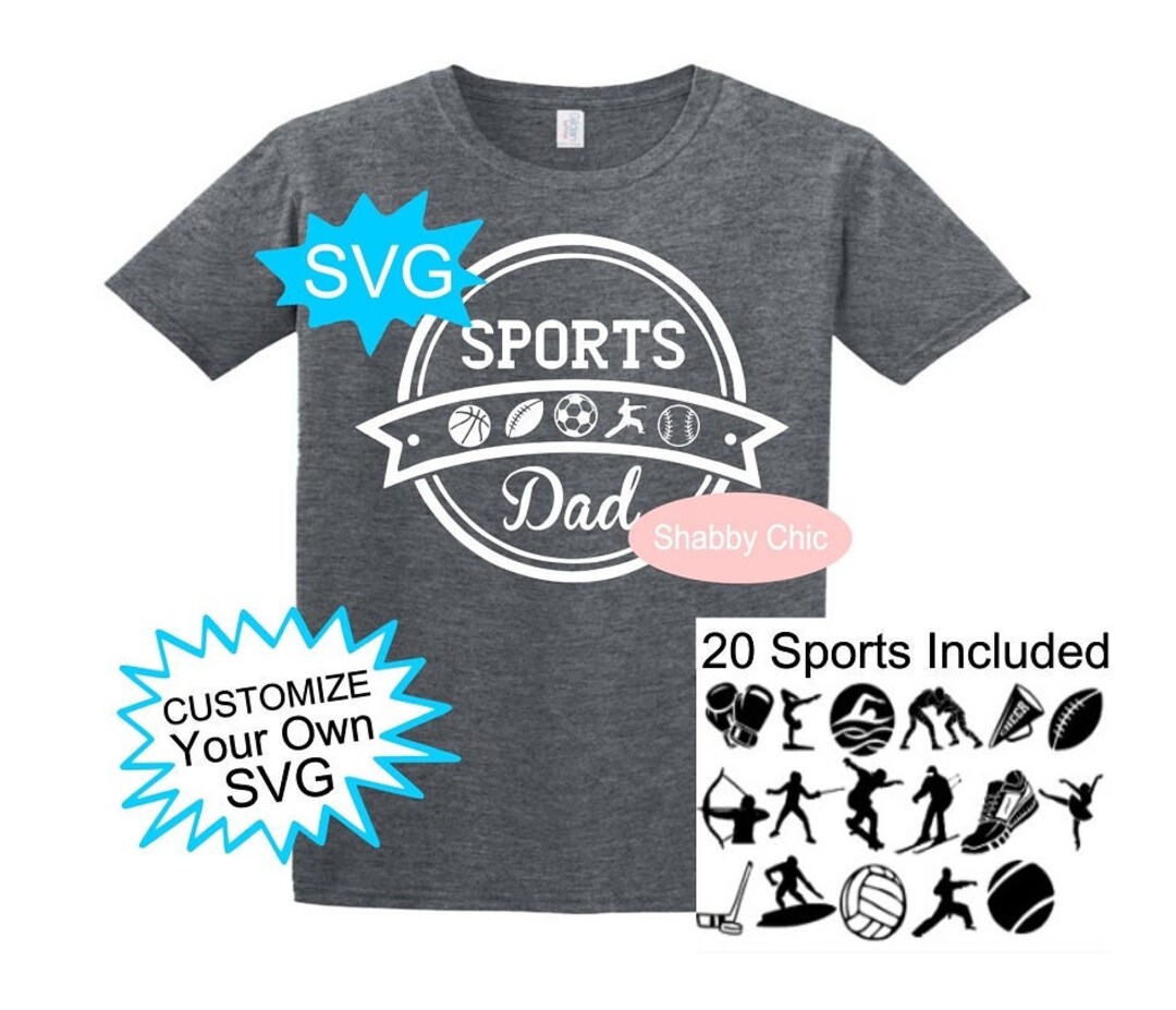 Sports Dad Svg 20 Sports Included Sports Svg Sports Shirt - Etsy