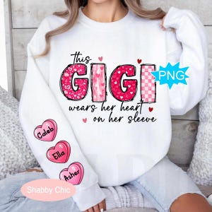 Gigi PNG, Gigi-sublimering, familjesublimering, Gigi-skjorta png, Gigi DTF, Gigi Valentine PNG, Gigi-present, Gigi-anpassning, Gigi-anpassningsbar