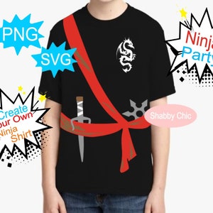 Ninja Svg, Ninja Costume Svg, Samurai Svg, Ninja Png, Ninja Party Svg, Halloween Costume Svg, Ninja Shirt Svg, Dress Up Svg