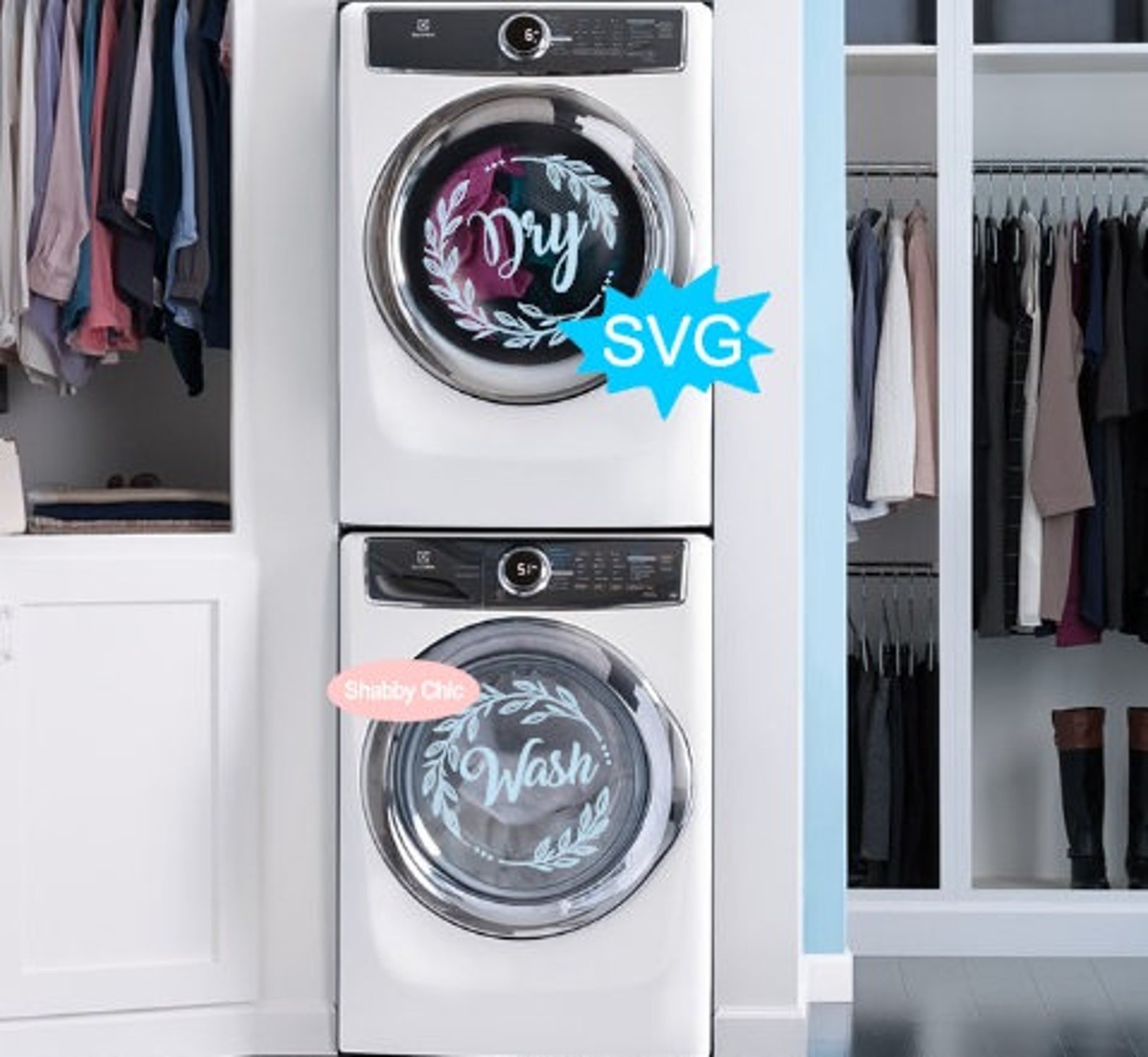 Wash and Dry Svg Washer Dryer Svg Laundry Room Svg Washer Etsy Canada