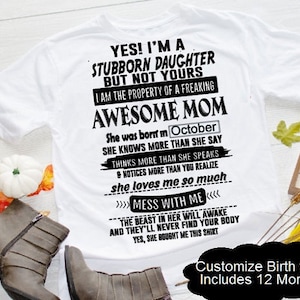 Dia das Mães Svg, Mãe Incrível Svg, Mãe Svg, Filha Svg, Dia das Mães, Filha Teimosa, Mãe Filha Svg, Mãe Filha Svg, Camisa Engraçada da Mãe