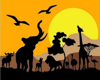 Safari Animals Svg,African Safari Animals SVG,Jungle Animals Svg,Safari Svg,African Animals Svg,Animals Svg,Giraffe Svg,Lion Svg,Nursery Svg