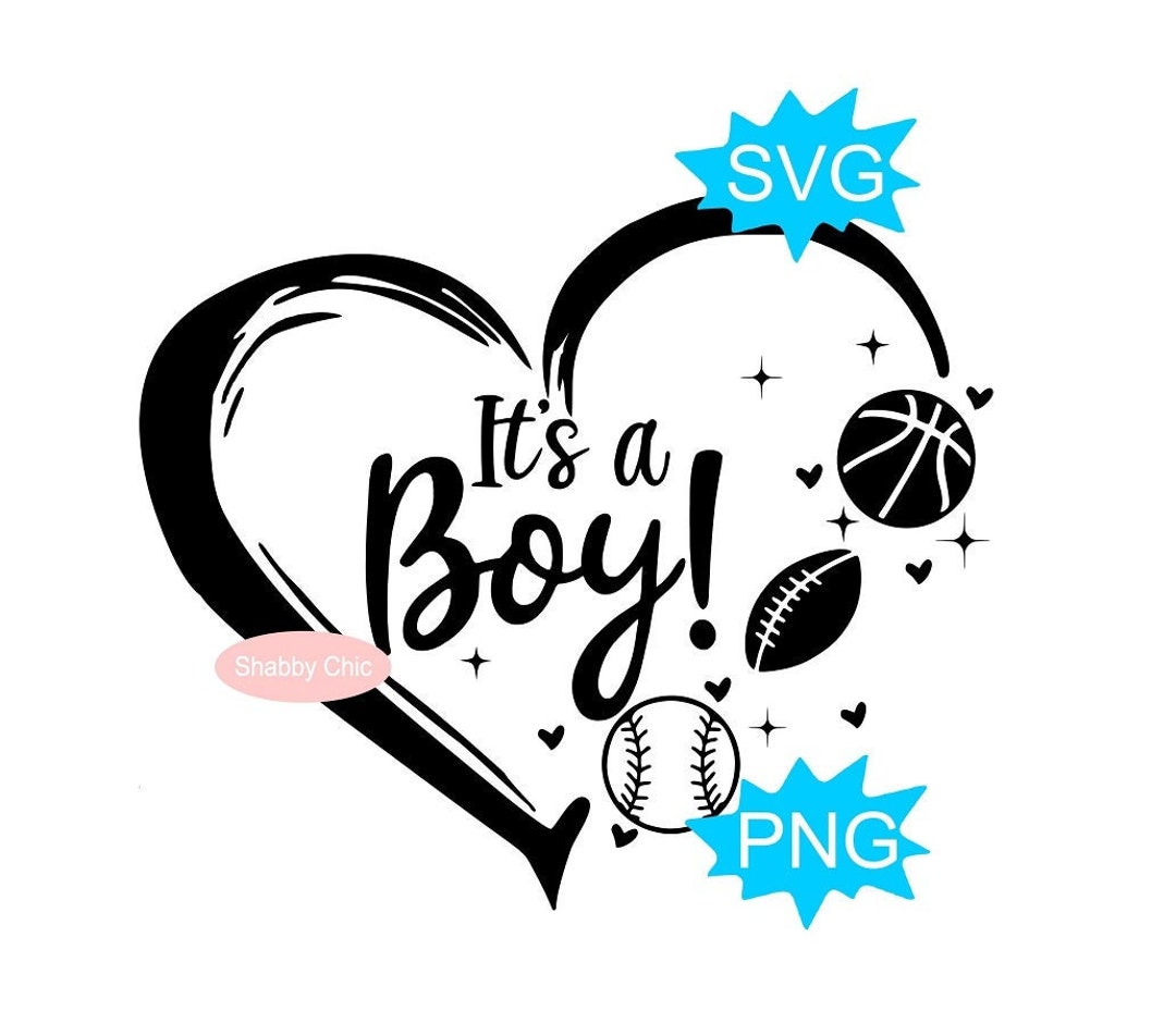 Its a Boy Svg, Sports Baby Shower Svg, Baby Shower Shirt Svg, Baby