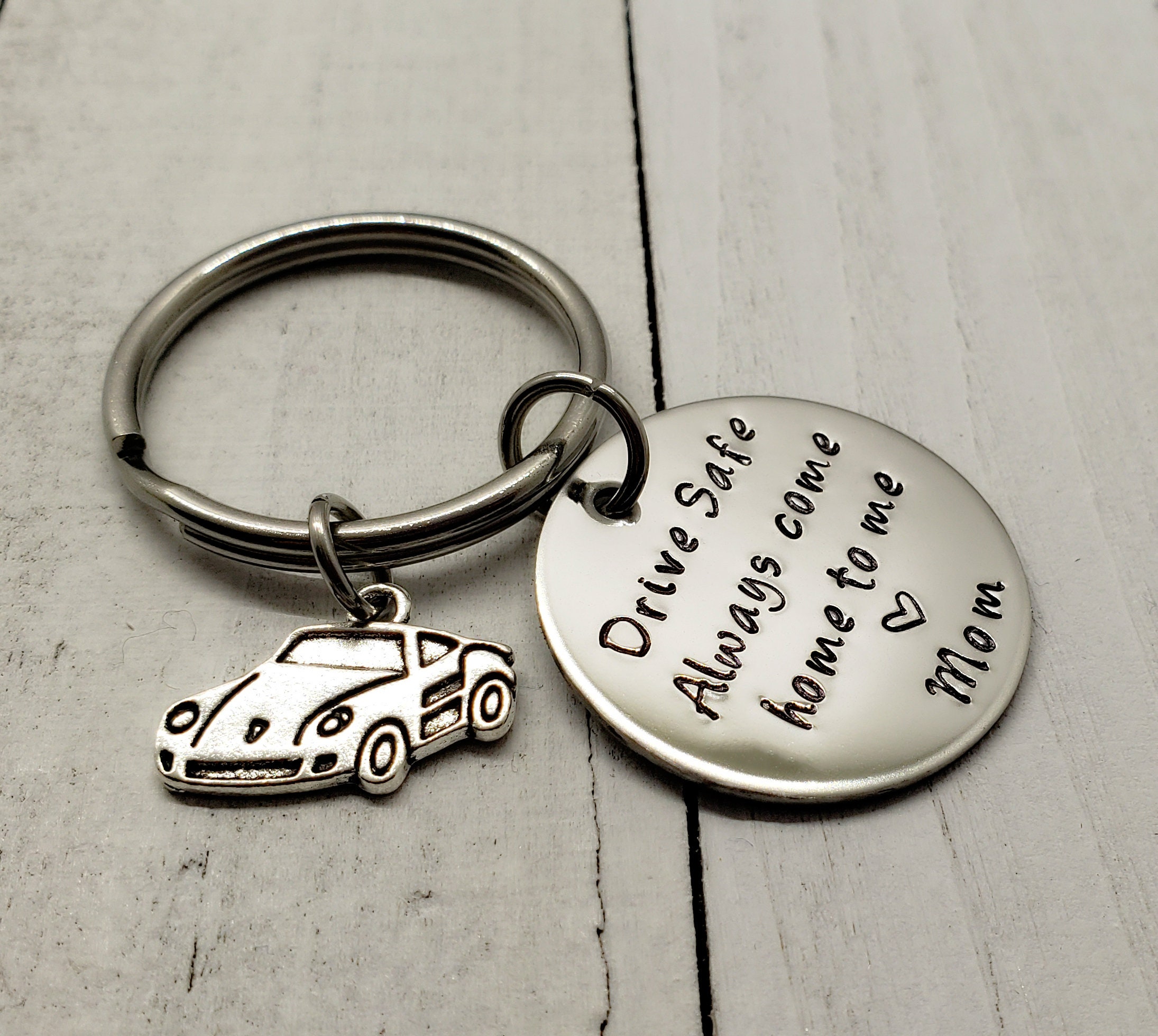 Drive home safe keychain clearance