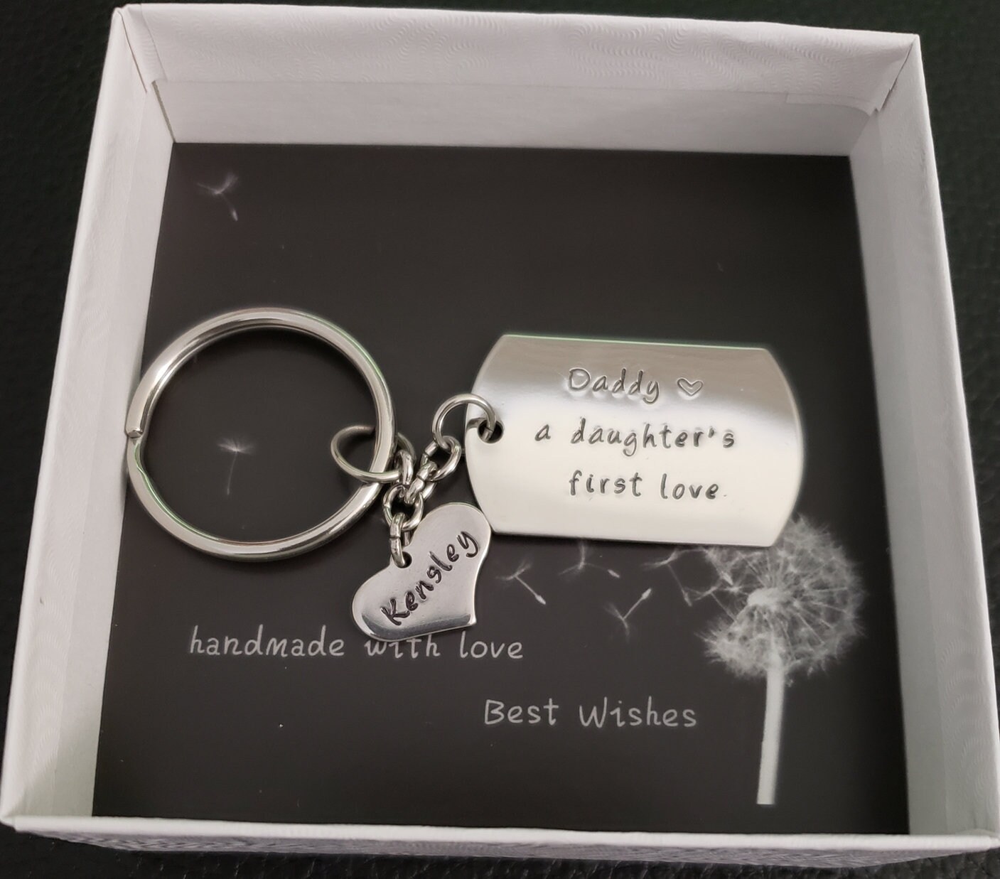 daddy a daughter's first love keyring