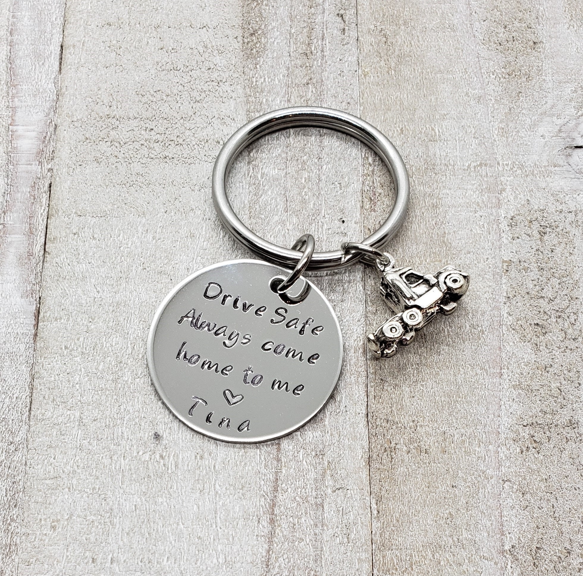 Drive Safe Keychain Semi Truck Keychain Always Come Home to Etsy