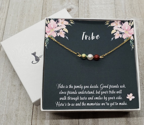 Tribe Necklace Personalized Best Friends Necklace With Swarovski