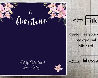 Customize Gift Card