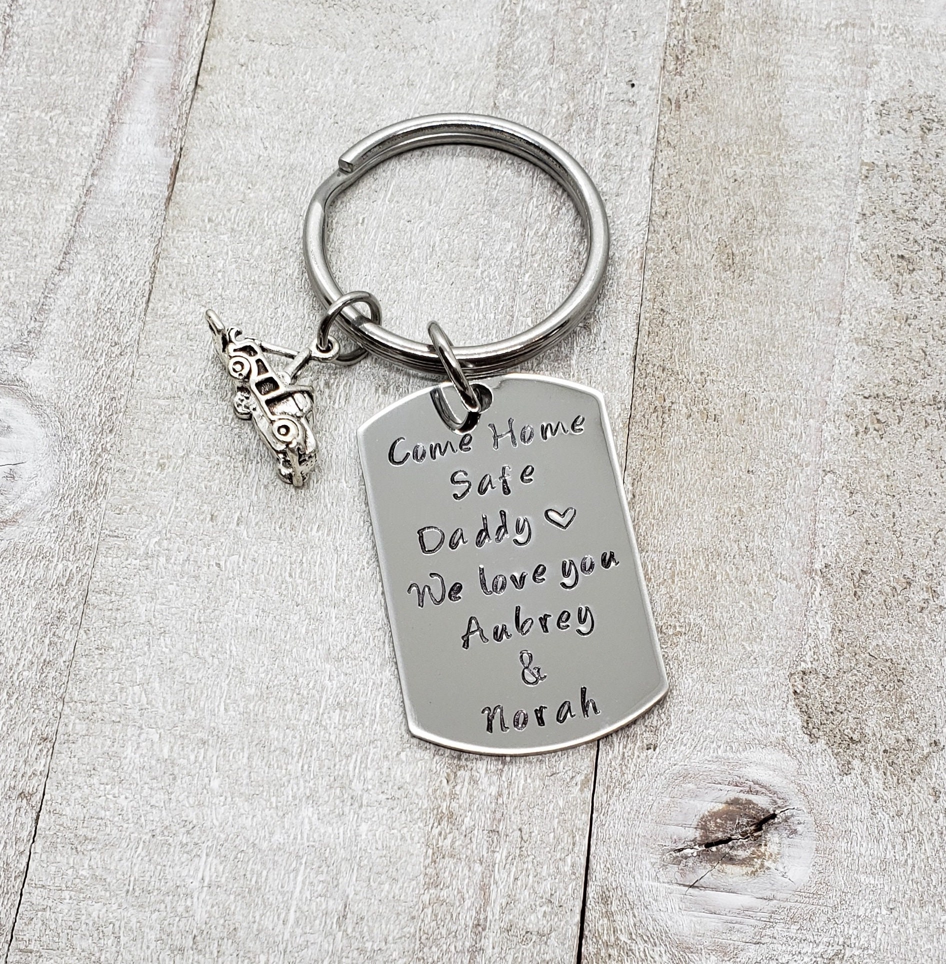 Drive Safe Keychain Tow Truck Keychain Tow Truck Driver Come Etsy