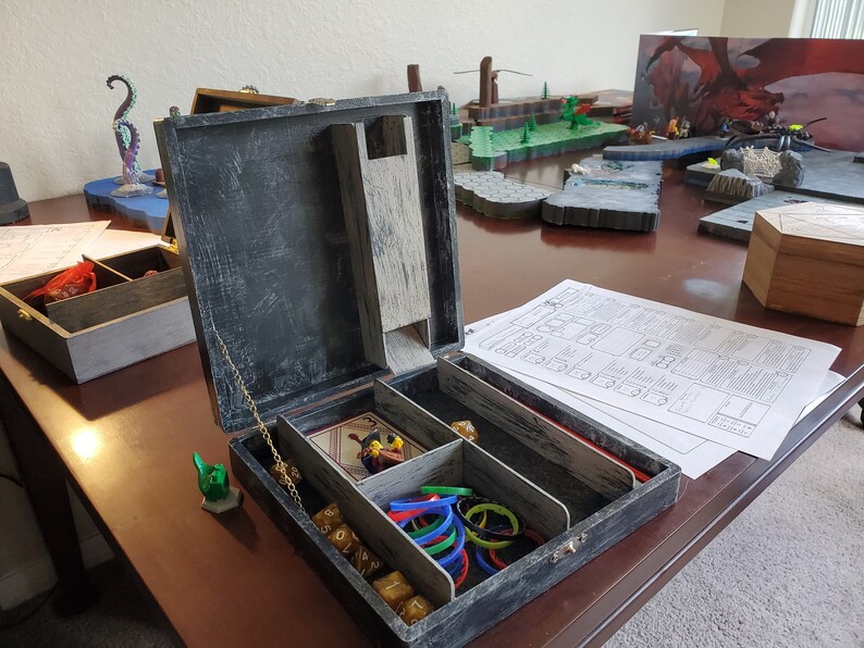 Dice Box & Tower Combo Dungeons and Dragons Dnd Dice Vault Etsy