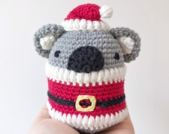 CHRISTMAS Koala Santa crochet amigurumi, amigurumi koala, crochet koala, crochet Christmas gift, Christmas baby gift