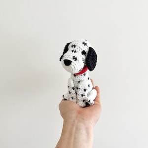 Customisable DALMATIAN PUPPY crochet, amigurumi dalmatian, dalmatian birthday gift, dalmatian gift, crochet dog, amigurumi dog,