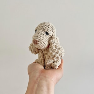 Customisable SPANIEL PUPPY crochet, amigurumi spaniel, spaniel birthday gift, spaniel gift, crochet dog, amigurumi dog, dog christmas gift