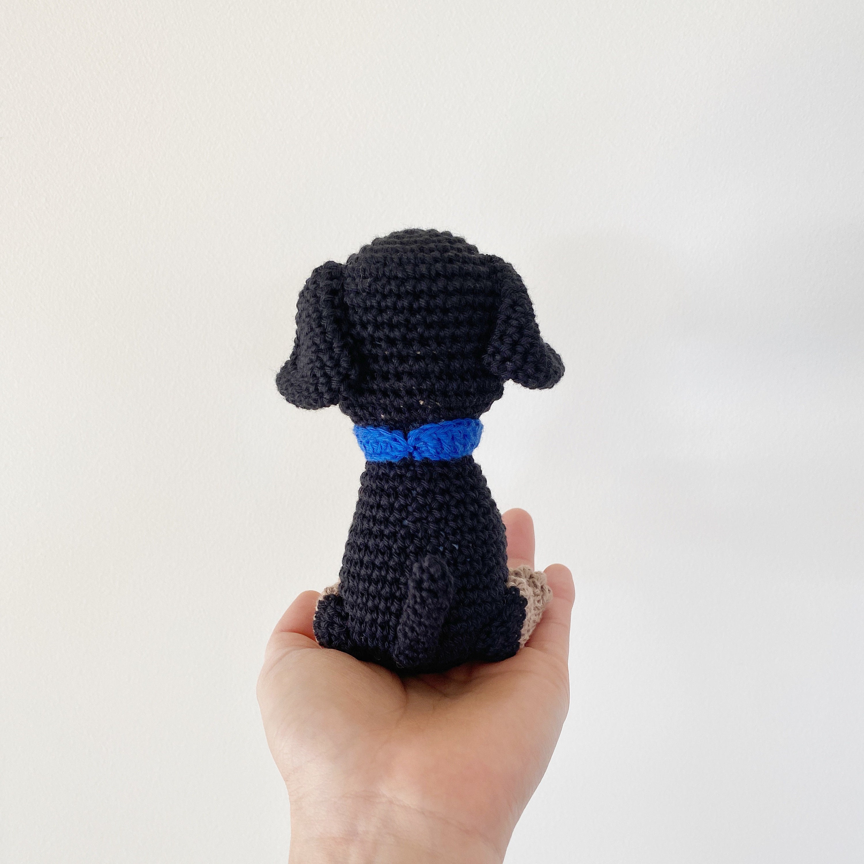 Customisable ROTTWEILER Crochet Amigurumi With Collar, Crochet