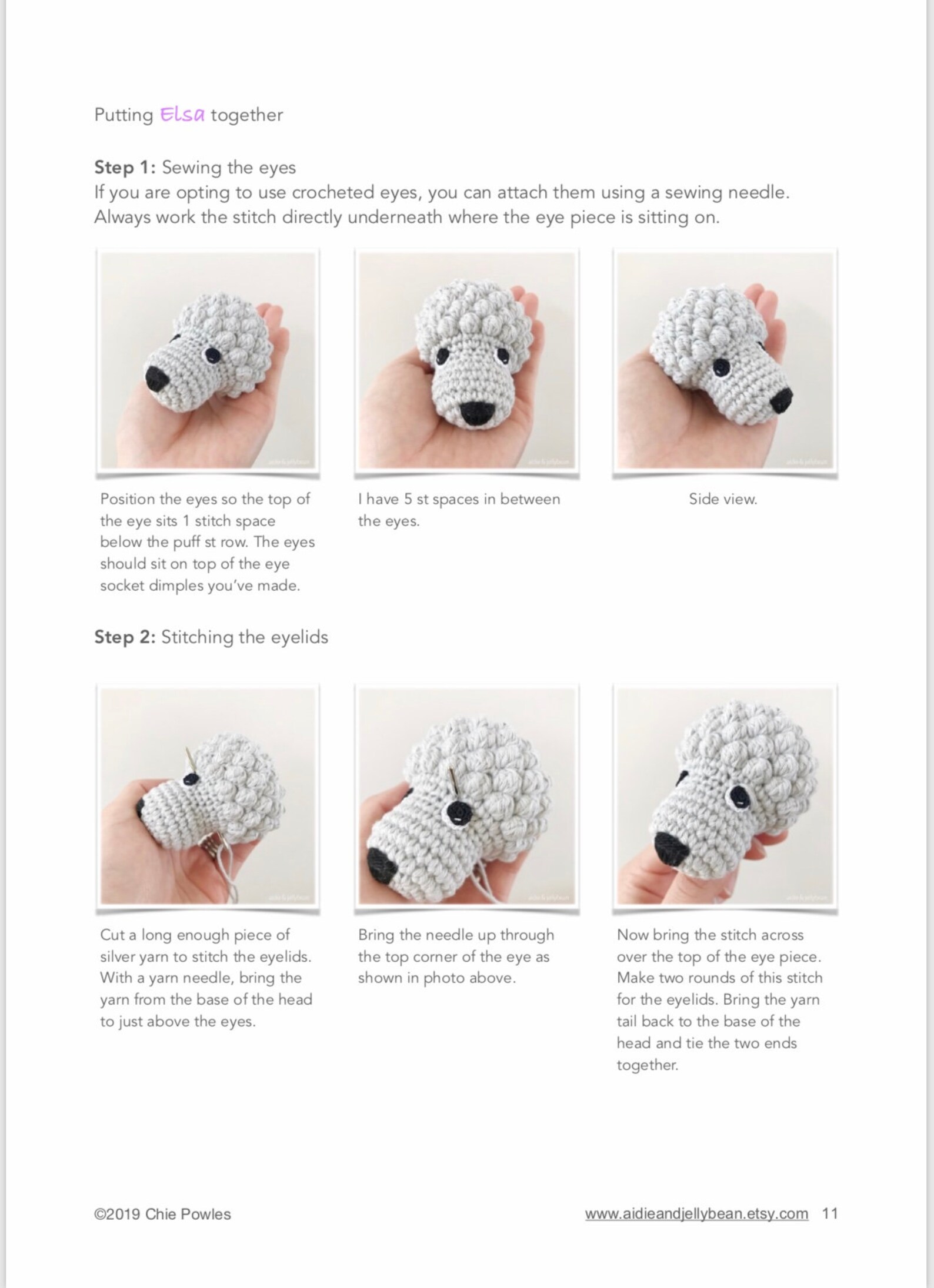 AMIGURUMI PATTERN/ Tutorial Bundle (english) Amigurumi West Highland ...