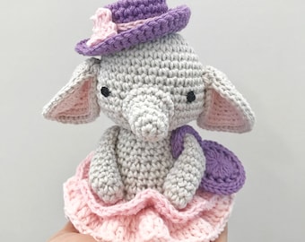 ELEPHANT crochet, amigurumi elephant, elephant baby gift, elephant newborn gift, gift for kids, elephant toy, elephant gift