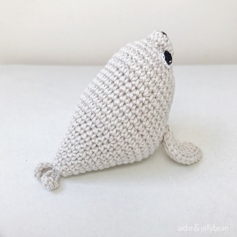 BABY SEAL crochet, amigurumi seal, seal baby gift, seal newborn gift, seal gift for kids, sealife gift, marine nursery decor image 5