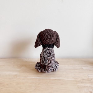 Customisable GERMAN SHORTHAIRED POINTER crochet amigurumi,crochet dog, amigurumi dog, German shorthair pointer gift, gift for kids zdjęcie 5